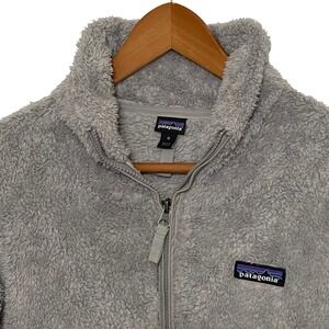 Patagonia Los Gatos 1/4 Zip Gray Sherpa Fleece Pullover Medium Cozy Gorpcore